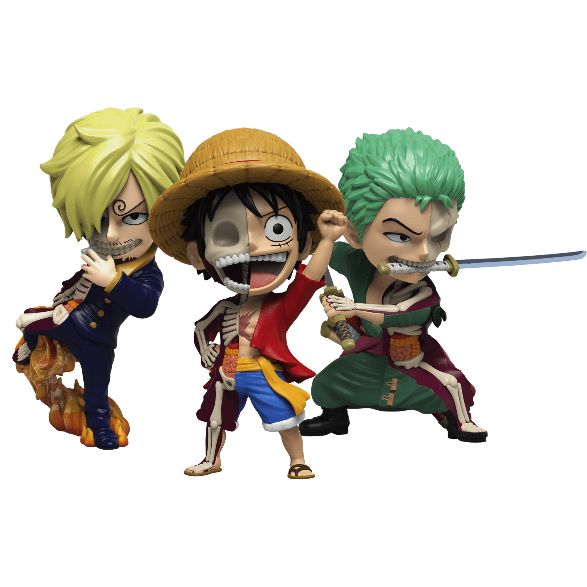 Freeny's Hidden Dissectibles: One Piece Luffy, Zoro and Sanji Freeny's Hidden Dissectibles: One Piece Luffy, Zoro and Sanji