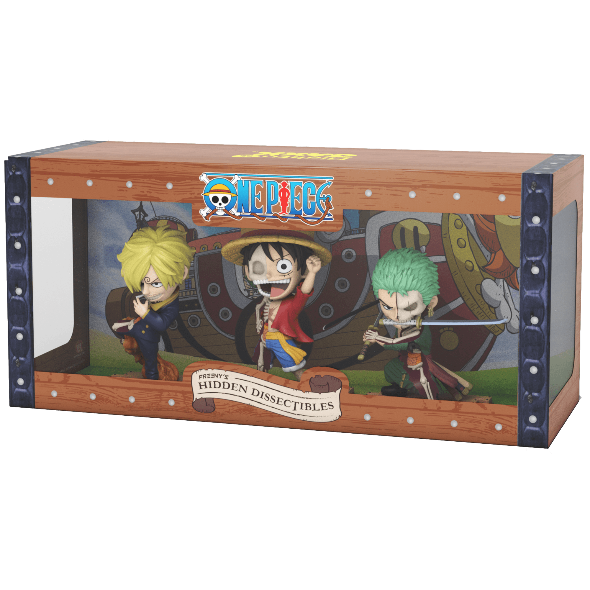 Freeny's Hidden Dissectibles: One Piece Luffy, Zoro and Sanji Freeny's Hidden Dissectibles: One Piece Luffy, Zoro and Sanji
